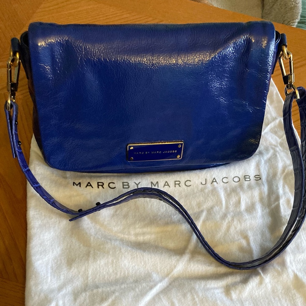 Marc Jacobs blue crossbody handbag